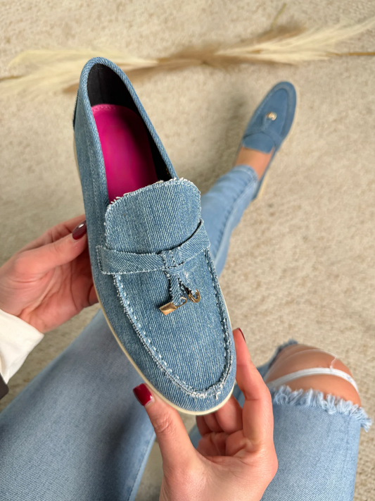 Mocassins en denim Maryline™