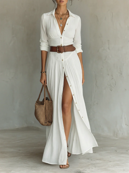 Robe longue en lin Katerina™