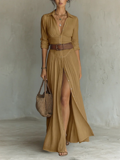 Robe longue en lin Katerina™