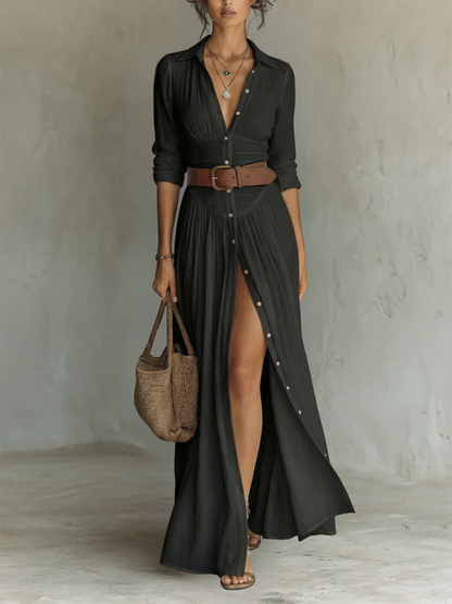 Robe longue en lin Katerina™