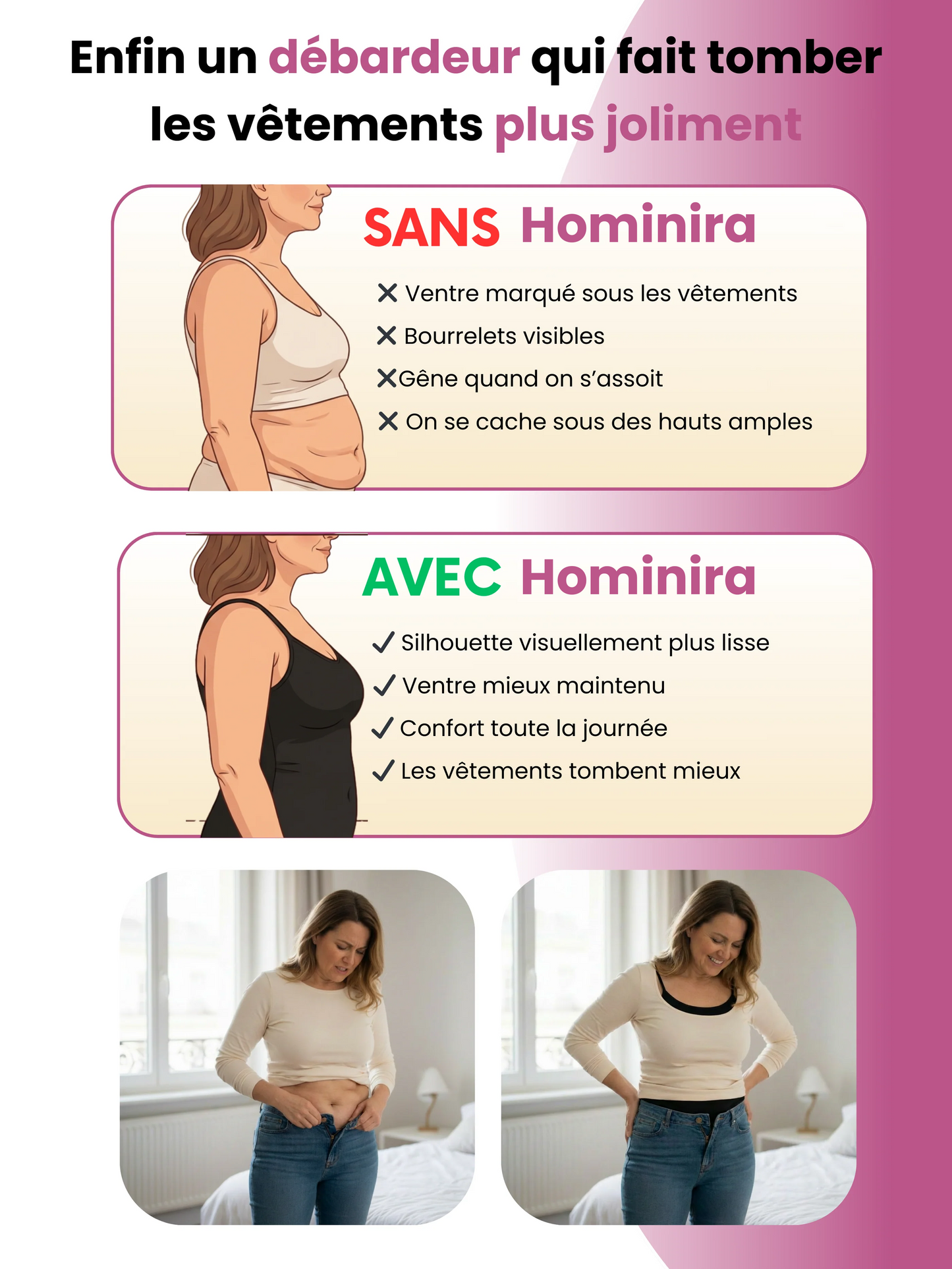 Débardeur Amincissant Hominira