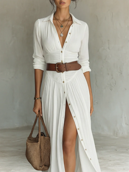 Robe longue en lin Katerina™